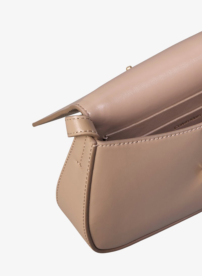 CALVIN KLEIN Monogram Plaque Flap Crossbody Camera Bag - Image 3